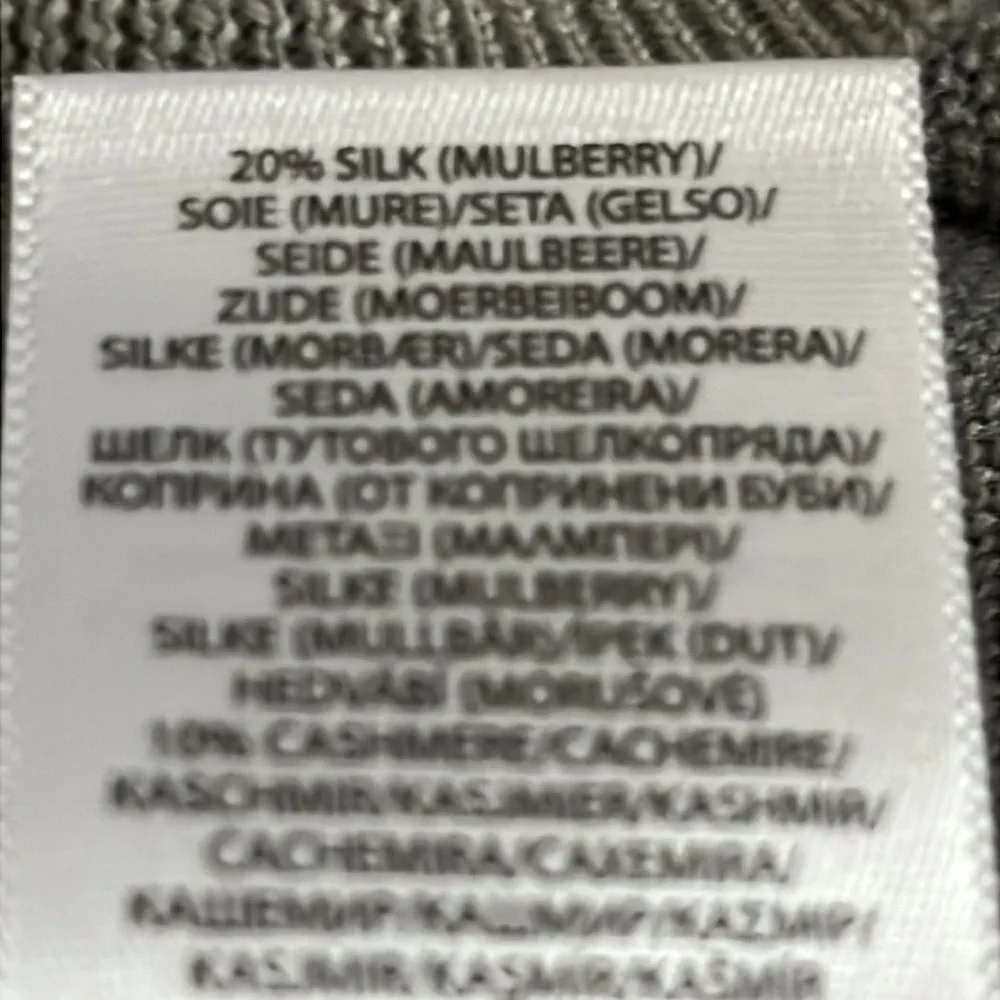 NWT! Men’s Polo by Ralph Lauren Wool, Silk and Cashmere Knit Polo. Lt. Gray Med